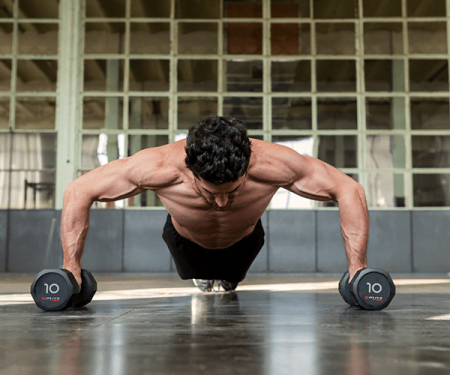 O'LIVE PRO-STYLE DUMBBELLS, 42.5 kg ut - Image 2