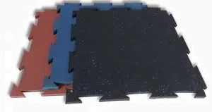 ارضيات مطاط سماكة 2سم لون اسود - Rubber Flooring 2cm Thickness