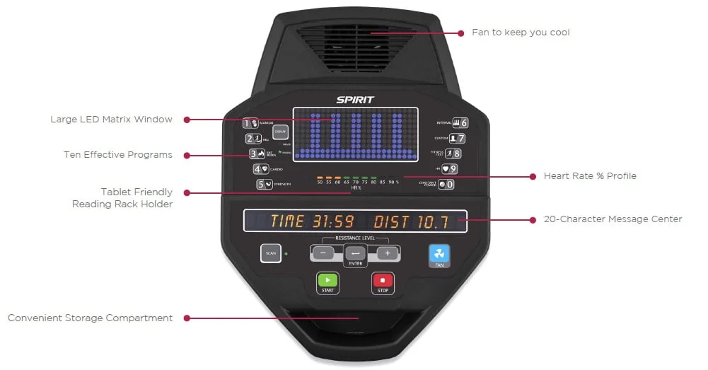 جهاز دراجة عمودية امريكي USA Spirit Stepper - Image 4