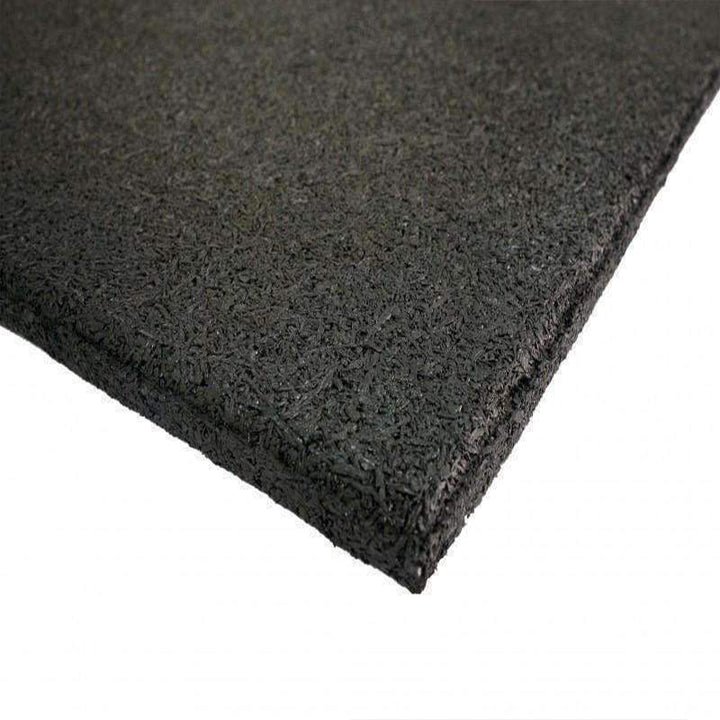VersaFit Home & Fitness Rubber flooring tile 1m x 1m x 15mm - Black